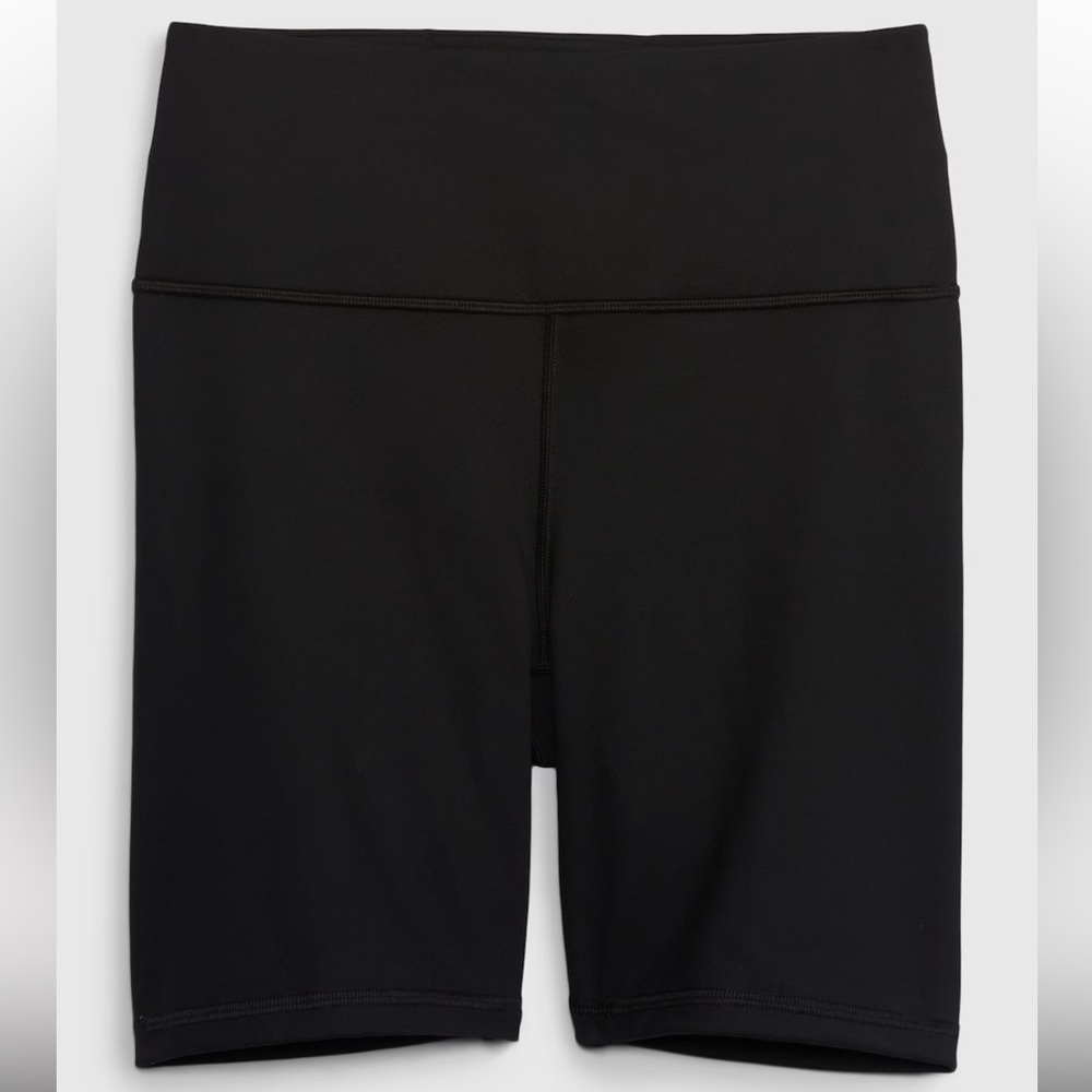 Women’s GAP Fit Power Soft Brushed Jersey Bike Shorts Medium Tall M Black MT - Picture 5 of 7